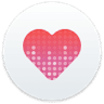 Plug logo – a pink heart filled with a music equalizer